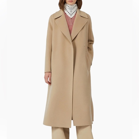 Max Mara Manu 100% Virgin Wool Belted Trench Coat - Picture 3 of 10